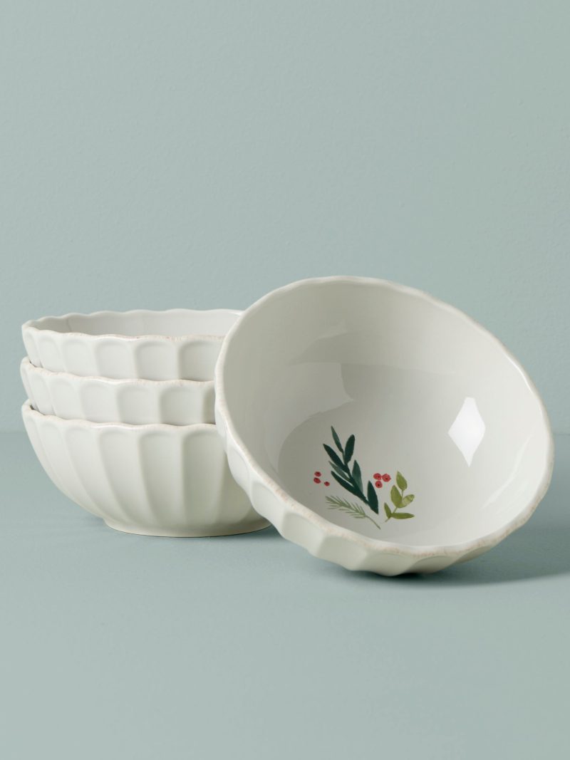 French Perle Berry All-Purpose Bowls - Set of 4